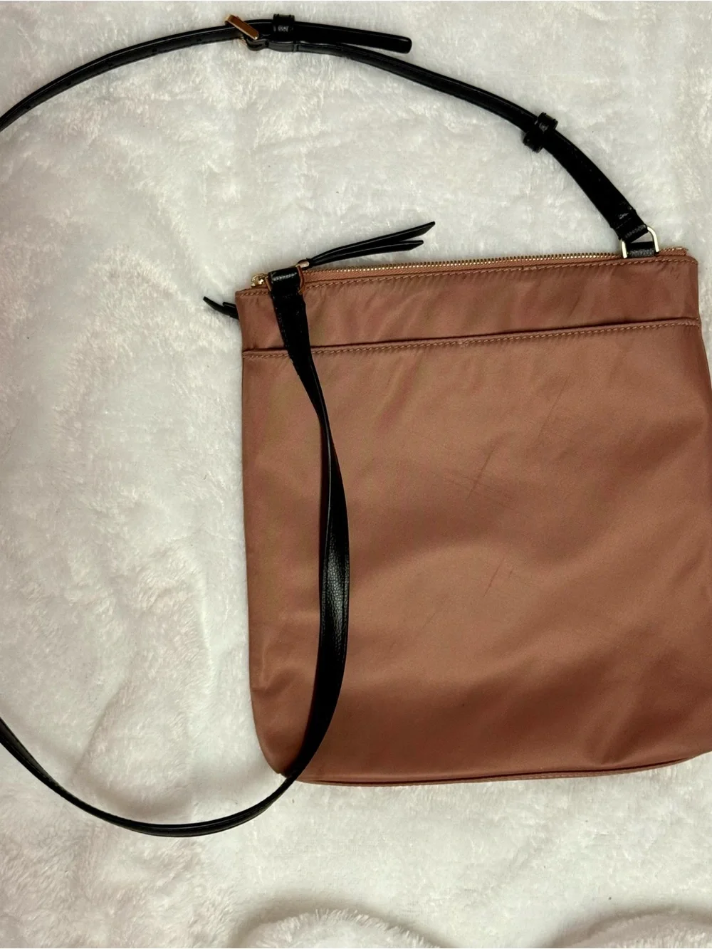 kate spade Rose Crossbody Messenger Bag with Black Strap